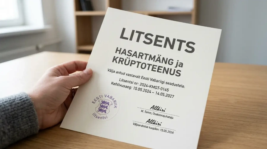 EMTA hasartmängulitsentsi ja Finantsinspektsiooni MiCA-registri kontroll
