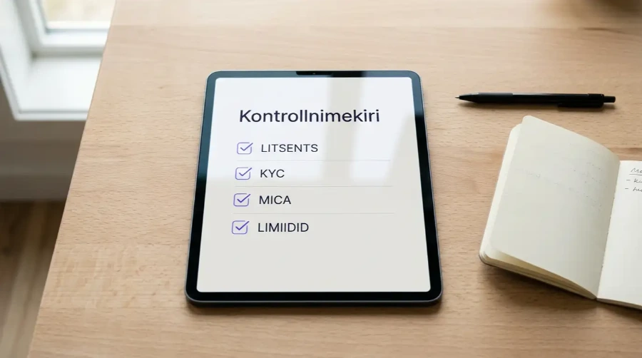 Ethereumi-kihlveokontori valikuks vajalik kontrollnimekiri Eesti mängijale