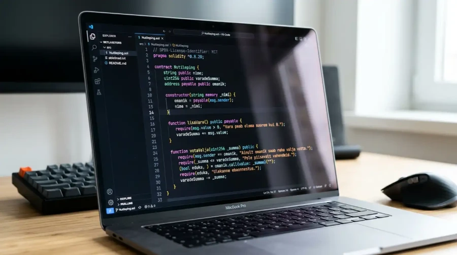Smart contract sportsbookid ja Solidity kood spordiennustustes